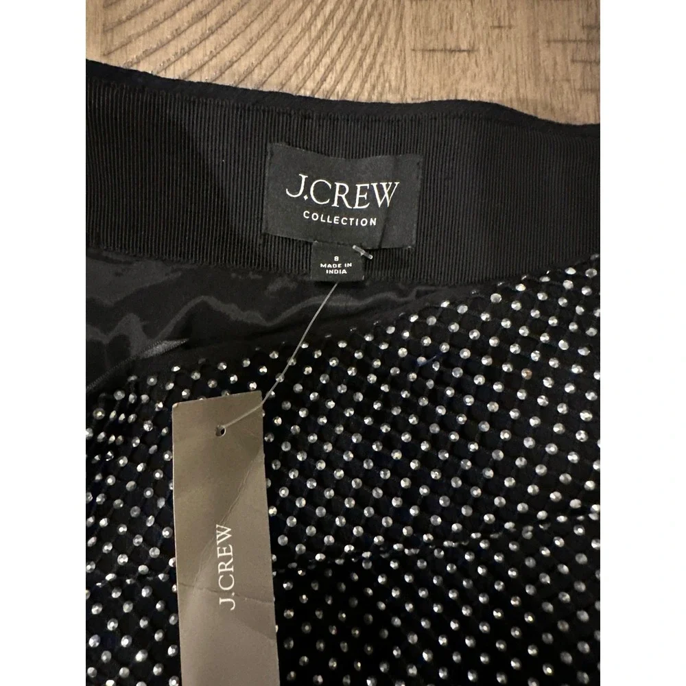 J.Crew Collection Rhinestone Mesh Set:‎ Top & Skirt NWT